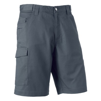 Russell Polycotton Twill Shorts - Convoy Grey