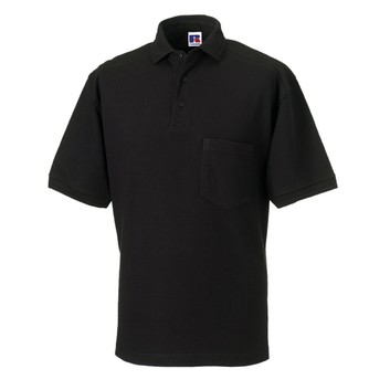 Russell Men's Heavy Duty Polo Shirt - Black