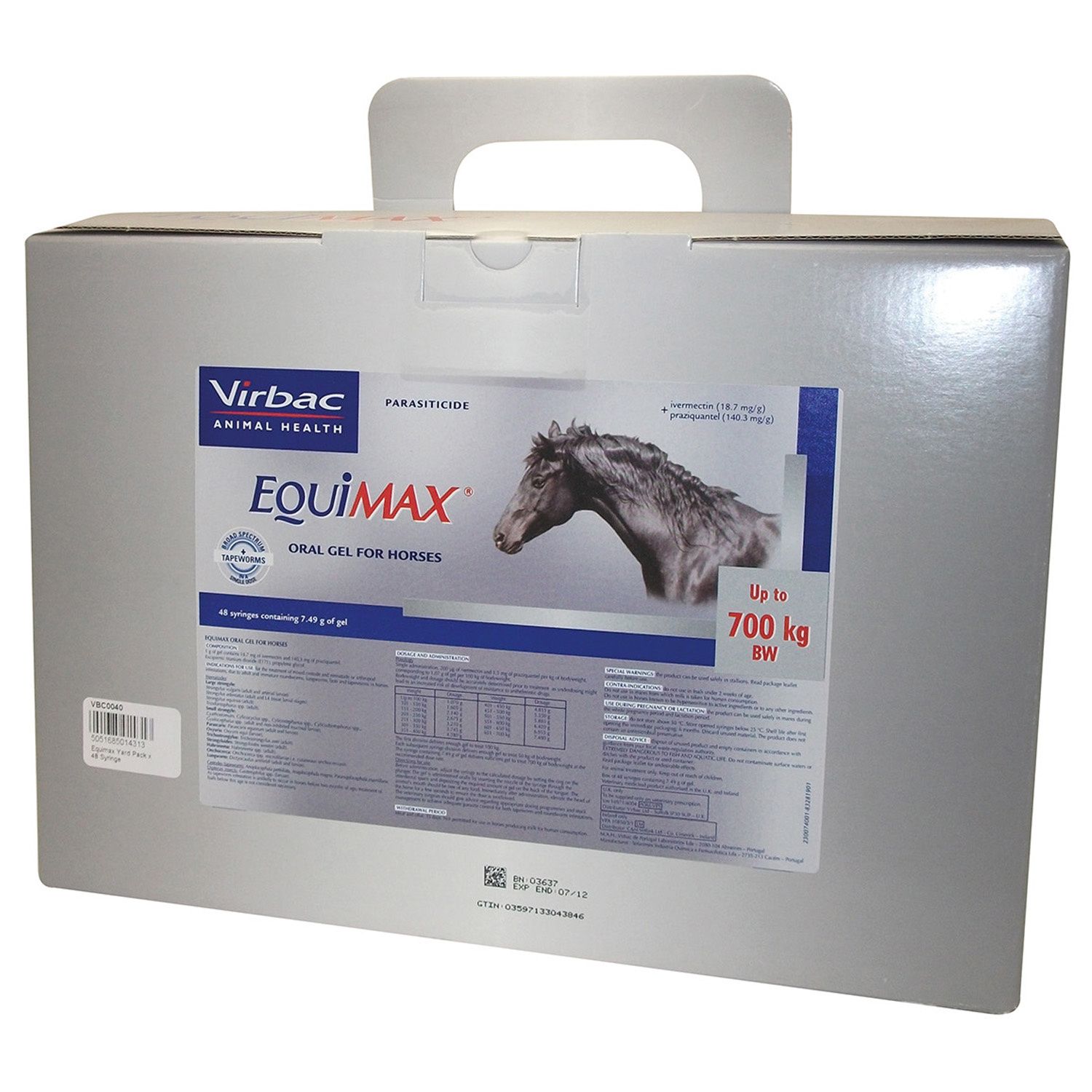 Ivermectin Paste Horse Wormer 6.08 Grams - 3-Pack Equine Dewormer Treatment