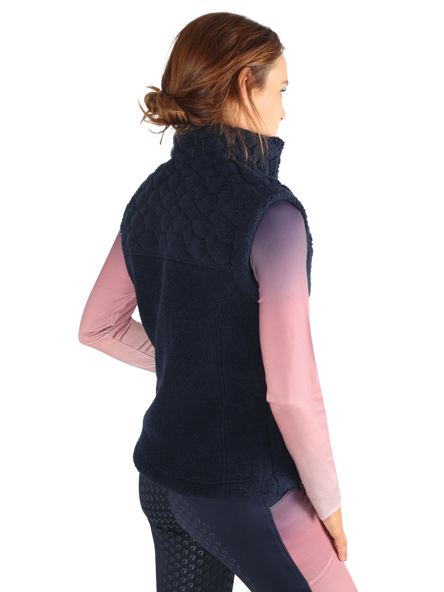 Couche De Base Hy Equestrian Elevate Ombre – Marine/Rose, Neuve
