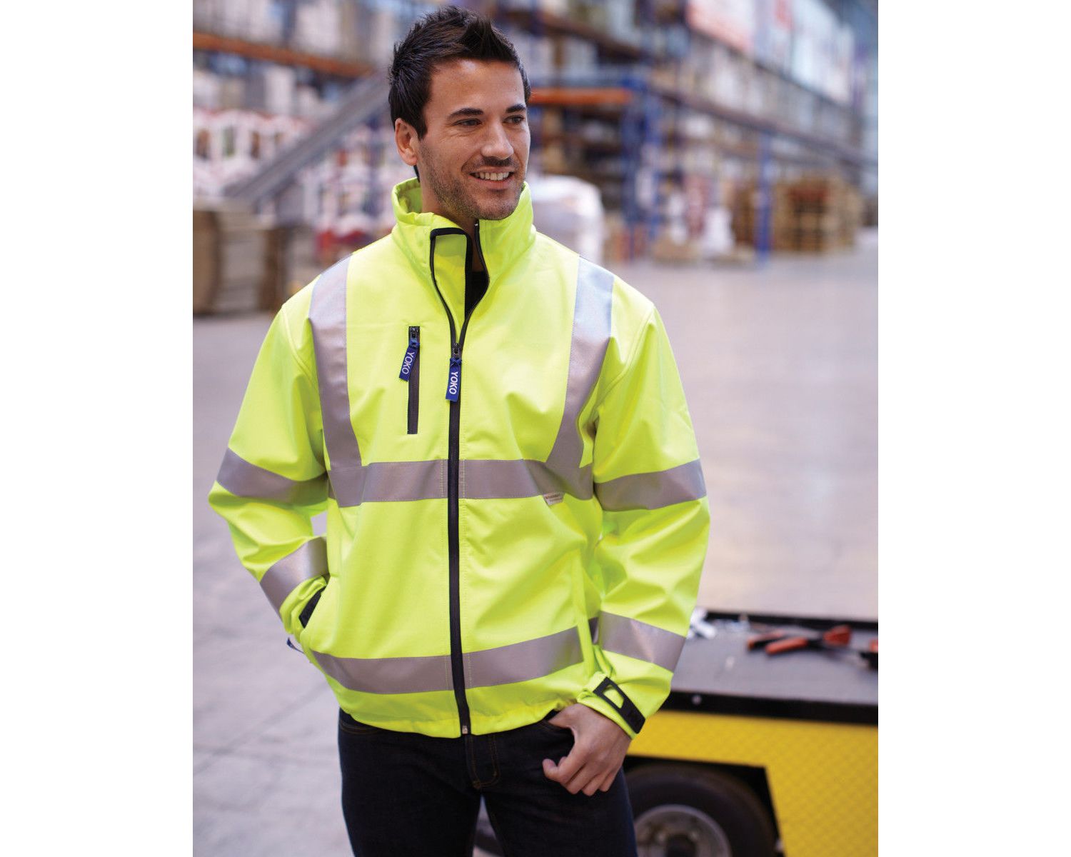 High Visibility 2 Bands & Braces Softshell Jacket - ´s - View #6