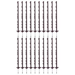 20 x 100cm Gallagher Vario Electric Fence Post Terra (Brown)