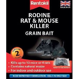 Rentokil Rodine Rat &amp; Mouse Killer Grain Bait