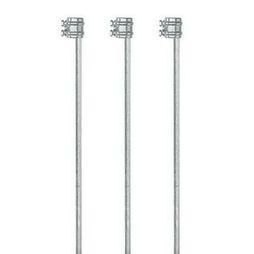 3 x 1m Gallagher Electric Fence Earthstake with Earth Clamp