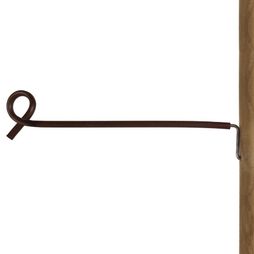 10 x Gallagher Offset Pigtail Insulator 40cm Terra (Brown)