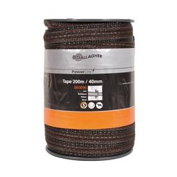 Gallagher PowerLine Tape 40mm Terra (Brown) 200m
