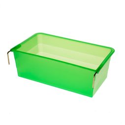 Eton Plastic Hook On Rectangle Cup With Metal Hooks Green