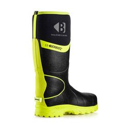 Buckler Buckbootz S5 BBZ8000BKYL Black &amp; Yellow Safety Wellington Boots