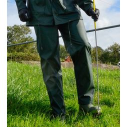 Farmtrak Waterproof PU Trousers Green