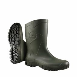 Dunlop Dee Calf Length Wellington Boots Green