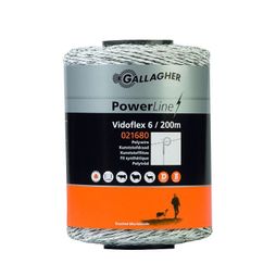 Gallagher Vidoflex 6 Polywire White 200m