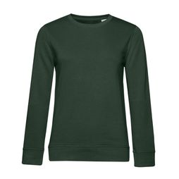 B&amp;C Women's Organic Crew Neck Sweat Forest Green