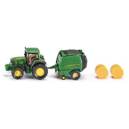 Siku John Deere Tractor with Baler 1:87