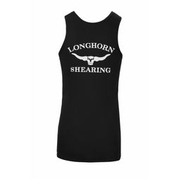 Longhorn Shearing Original Kids Singlet Vest Black
