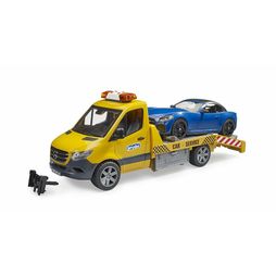 Bruder Mercedes Benz Sprinter Car Transporter With Roadster &amp; Light &amp; Sound Module 1:16