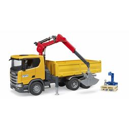 Bruder Scania Super 560R Construction Truck &amp; Pallets 1:16
