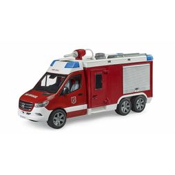 Bruder MB Sprinter Fire Service Rescue Vehicle + Light &amp; Sound Module 1:16