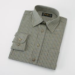Shirtmaster Fenland Poly Cotton Long Sleeved Shirt Sage