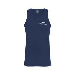 Longhorn Shearing Kids Herdwick Long Tail Singlet Vest Navy/Navy