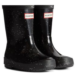 Children's Hunter Kids First Giant Glitter Wellington Black
