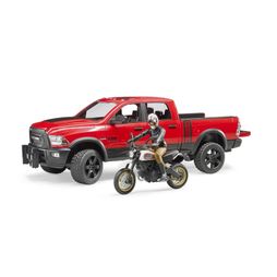 Bruder RAM 2500 Power Wagon, Ducati Desert Sled Scrambler and Driver 1:16