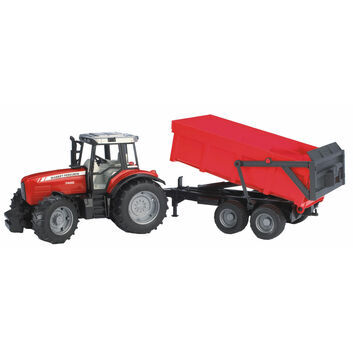 Bruder Massey Ferguson 7480 Tractor with Tipping Trailer 1:16