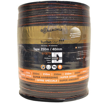 350m x 40mm Gallagher TurboStar Electric Fencing Tape Terra (Brown)