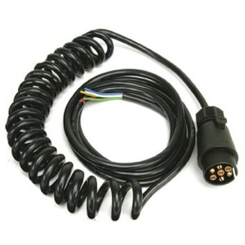 Lighting Cable Coiled - 7 Pin