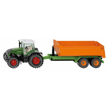 Siku Fendt Tractor with Joskin hooklift trailer and carriage 1:50