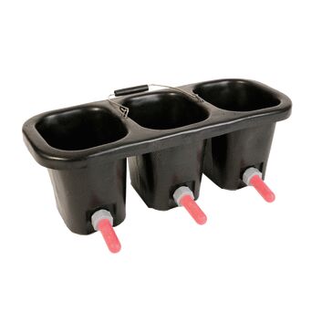 3 Compartment Calf Feeder Bucket 3 Teat