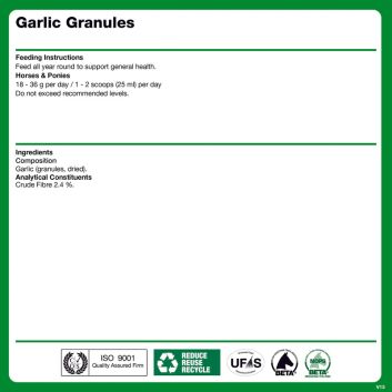 NAF Garlic Granules For Horses alternative