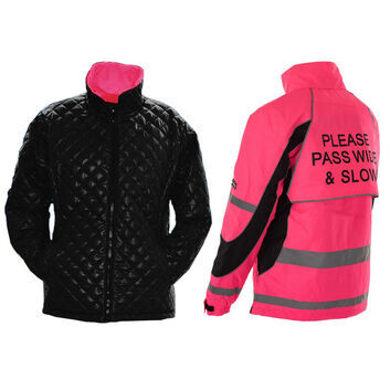Equisafety Inverno Reflective Reversible Waterproof Riding Jacket