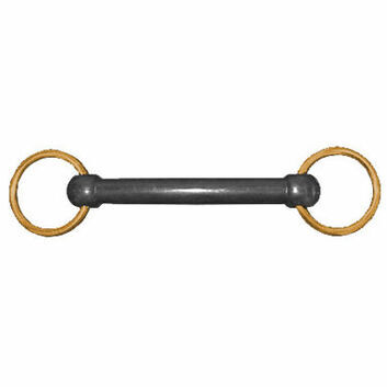 JHL Pro-Steel Bit Nylon Brass Ring Snaffle