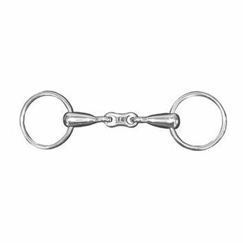 JHL Pro-Steel Bit Thin French Link Loose Ring Snaffle