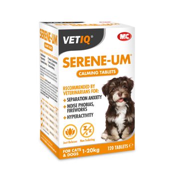 VetIQ Serene-UM Calming Tablets for Cats &amp; Dogs 1-20kg alternative