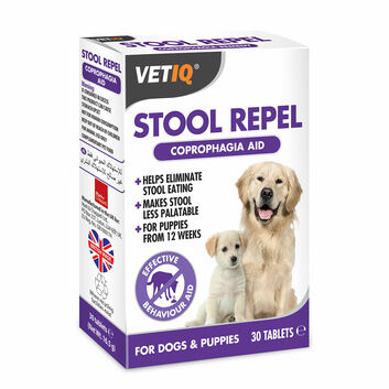 VetIQ Stool Repel Tablets for Dogs & Puppies - 30 PACK