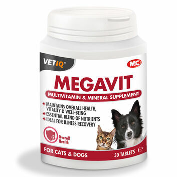 VetIQ Megavit Tablets for Cats & Dogs - 30 PACK