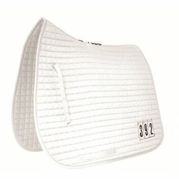 Mark Todd Saddlepad Dressage with Competition Numbers - Pony/Cob - WHITE