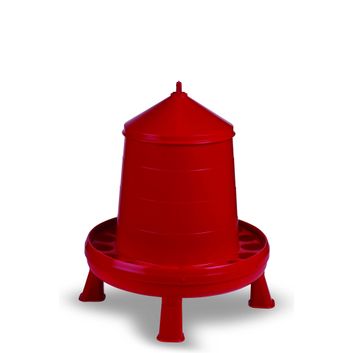 Gaun Poultry Feeder Plastic with Legs Red 4kg alternative