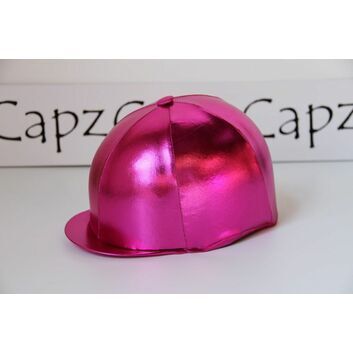 Capz Metallic Cap Cover Lycra Foil - CERISE