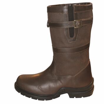 Mark Todd Short Leather Country Boots Brown