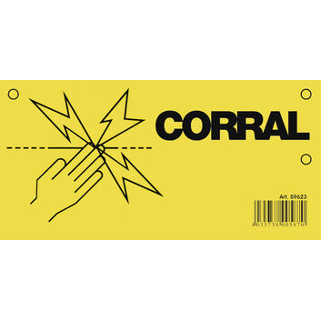 Corral Warning Sign for Electric Fence