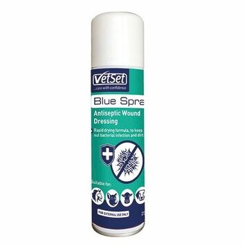 VetSet BlueSpray Antiseptic Spray - 250 ML