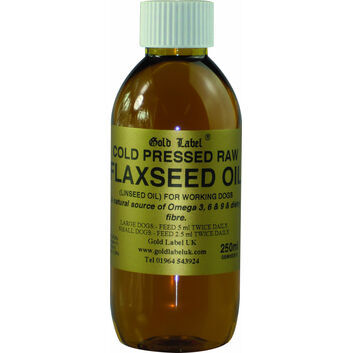 Gold Label Canine Flaxseed Oil - 250 ML