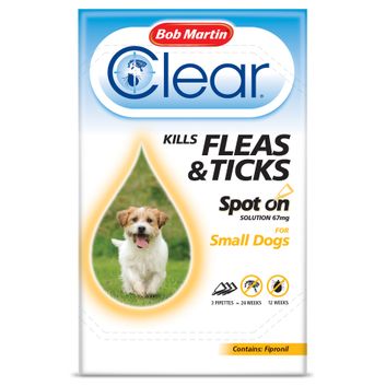 Bob Martin Clear Spot On for Small Dogs 2-10kg alternative