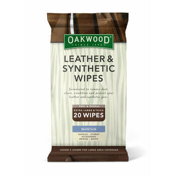 Oakwood Leather & Synthetic Wipes - 7 X 20 PACK