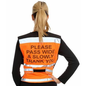 Equisafety Air Hi Vis Waistcoat Please Pass Wide & Slowly