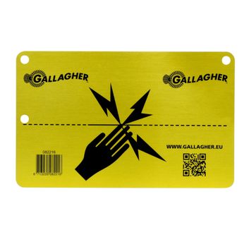 Gallagher Aluminium Electric Fence Warning Sign alternative
