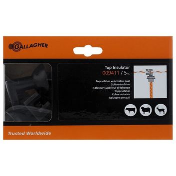 5 x Gallagher Top Insulator for Spring steel post alternative
