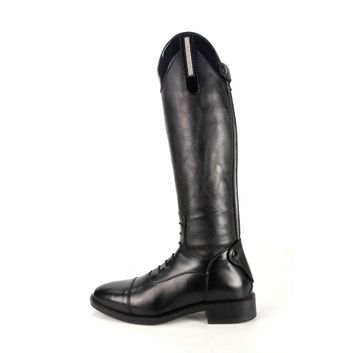 Brogini Como Piccino Patent Top Black Riding Boots alternative